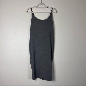 H&M Fitted Bodycon Gray Sleeveless Dress